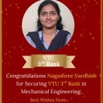Nagashree Vardhish
Secured VTU 3rd Rank